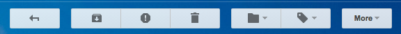Gmail toolbar