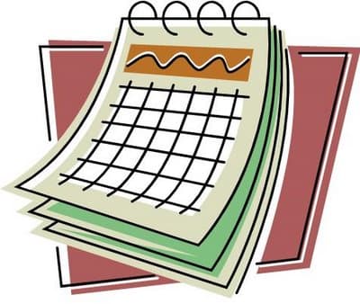 blank calendar month clipart