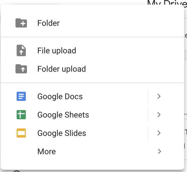 Google Drive Options