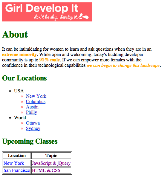 GDI Website with CSS